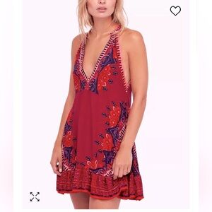 Free People Steal The Sun Printed Halter Dress!